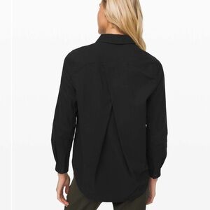 Lululemon Full Day Ahead Shirt flannel black